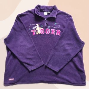 Disney Tigger Fleece Quarter Zip Pullover 💜